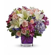 Flores Garden Romance in a Clear Vase